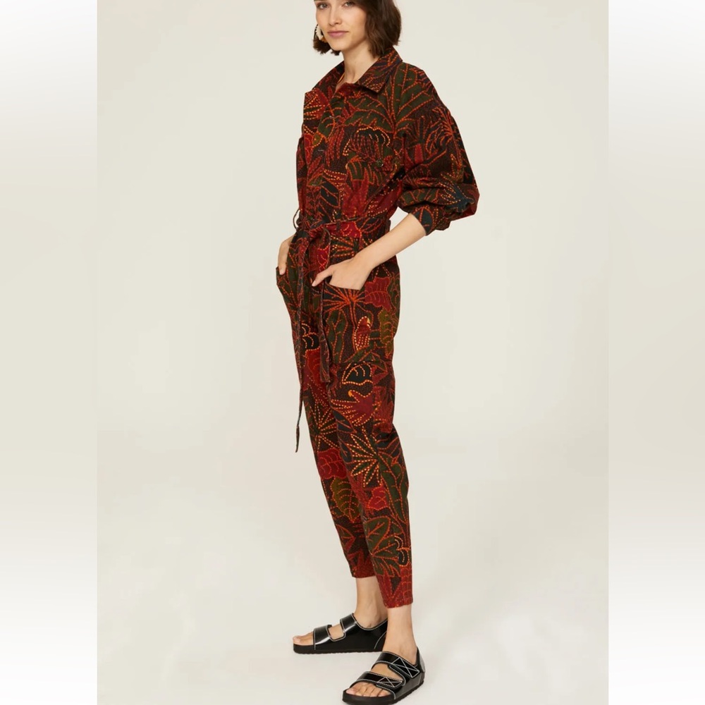FARM Rio Multicolor Leaf Print Jumpsuit - Picture 3 of 6